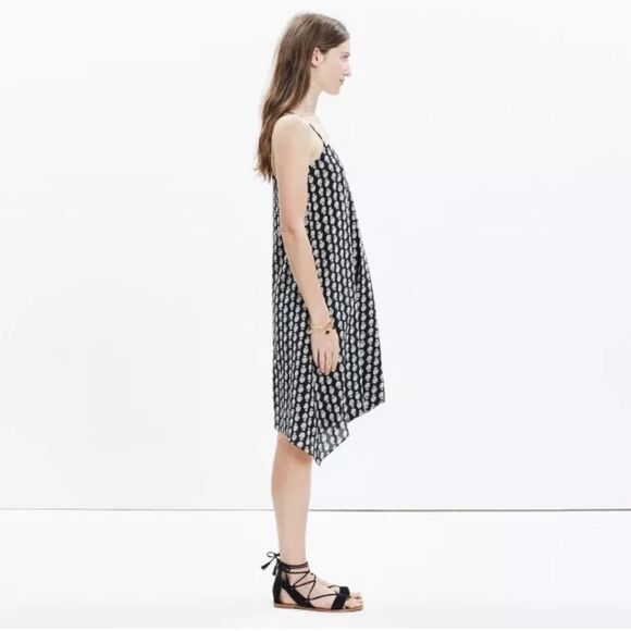 Madewell Silk Trapeze Cami Dress in Bloomstamp Size XS - Picture 11 of 12
